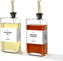 Square oil bottle